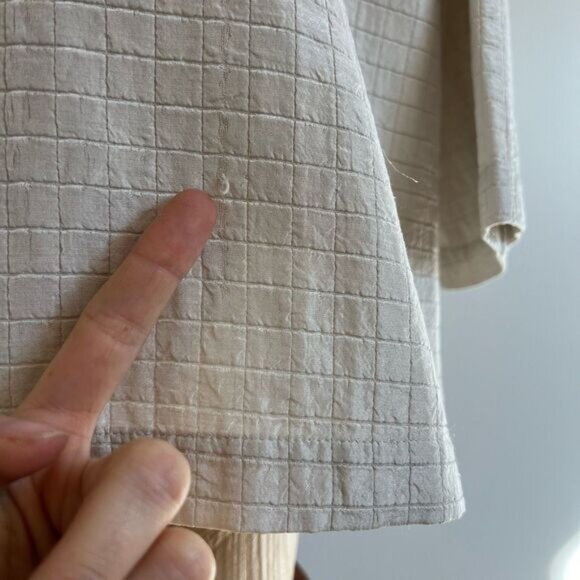 Eileen Fisher Womens Medium Silk Blend Organic Cotton Open Front Cardigan Jacket - Picture 4 of 13